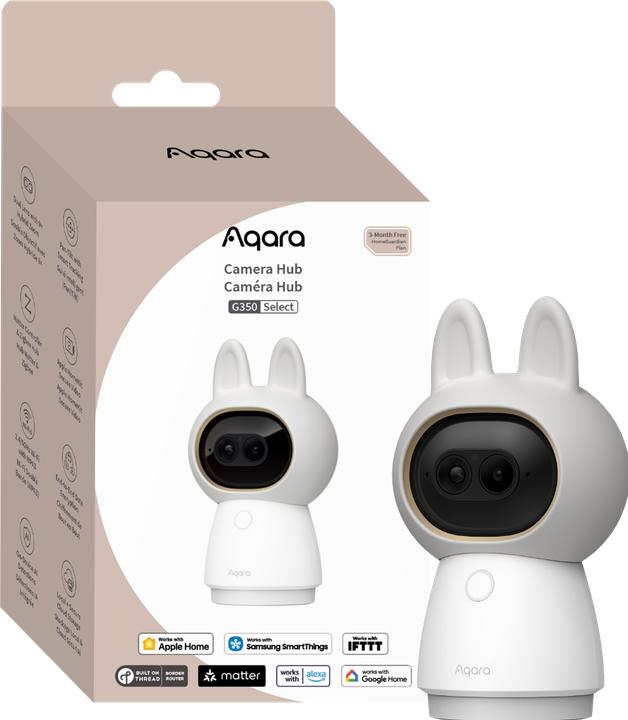 Image du produit Aqara Camera Hub G350Vernetzte 4K-Kamera mit Doppelobjektiv PTZ 360° Zigbee/Thread Matter Hub (3840 x 2160 pixels)
