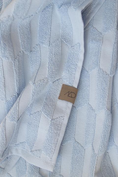 Actual product image Mette Ditmer GEO guest towel - Light Blue - 2-pack (35 x 55 cm)