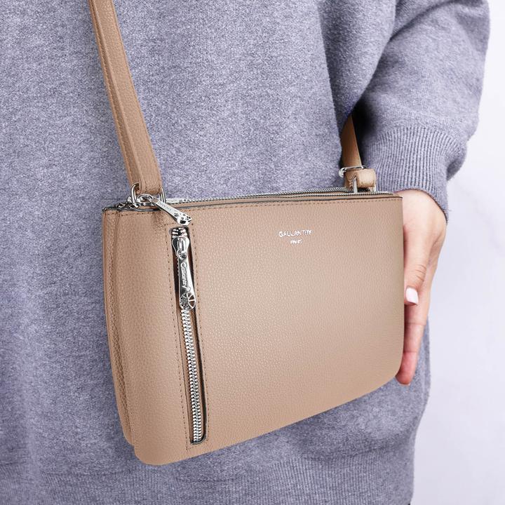 Actual product image Gallantry Black handbag made from grained