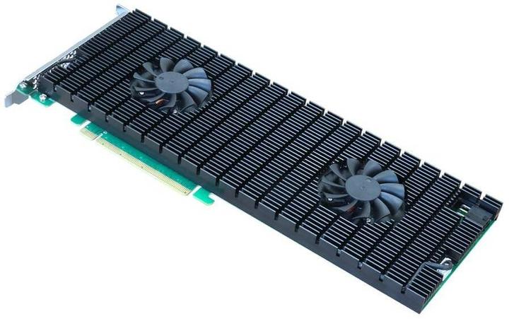 HighPoint Adaptateur de bus hôte Rocket 1108A PCI-Ex16v3 - 8x M.2 NVMe