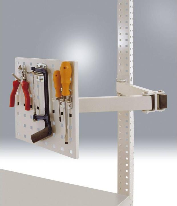 Produktbild Manuflex ZB3567.7016 Schwenkarm Werkzeugträgerplatte mit Doppelgelenk RAL7016 (Metall)