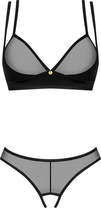 Actual product image Obsessive Nesari Zweiteiliges Schrittloses Set Schwarz (M, L)