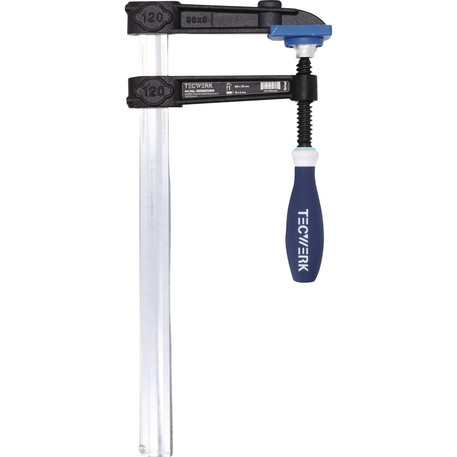 Tecwerk, Morsa + Strettoio, Temperguss-Schraubzwinge (600 mm)