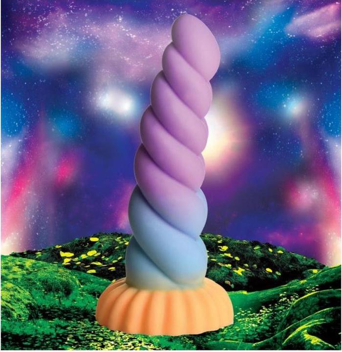 Actual product image Creature Cocks Mystique Unicorn Dildo