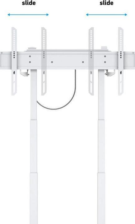 Actual product image Multibrackets Stand electr, -90", max 60 kg, white (60 kg, 37" - 90")
