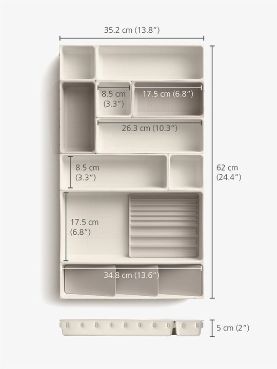 Immagine prodotto Joseph Joseph MakeUp Organiser Viva Set Shell