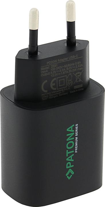 Produktbild Patona Netzteil PD 20W UCB-C 5V Black (20 W)