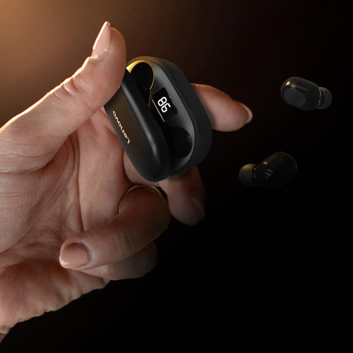 Actual product image Lenovo XT91 TWS earphones (Black) (5 h, Wireless)