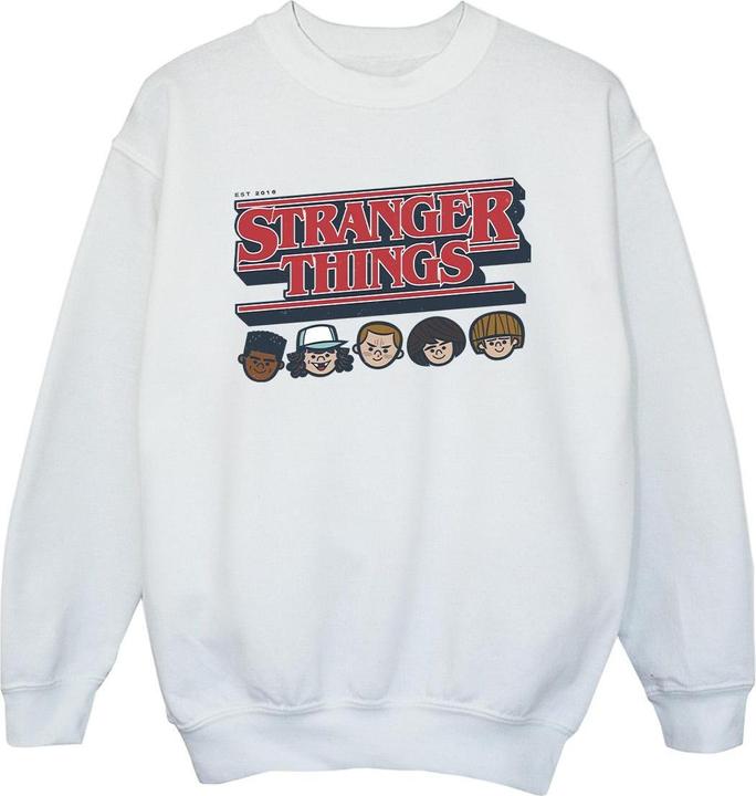 Immagine prodotto Netflix Stranger Things Caricature Logo Felpa Ragazze (140, 146)