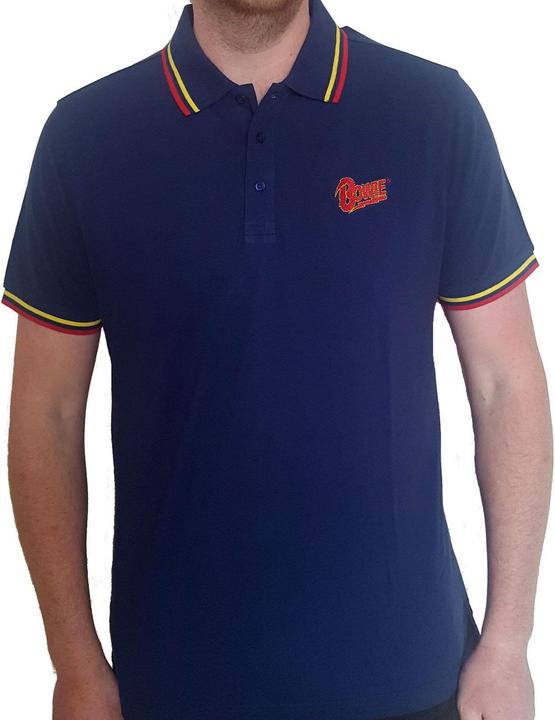 Produktbild David Bowie Poloshirt Logo (L)