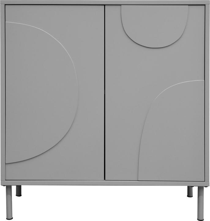 Produktbild En.Casa Sideboard Holea mit 2 Türen 75x70x34 cm Grau