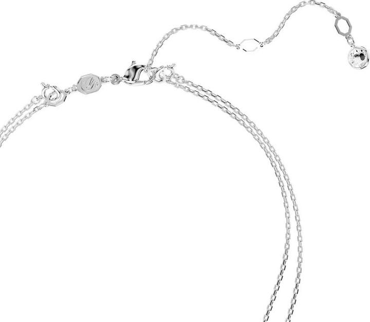 Immagine prodotto Swarovski Collana Meteora in look stratificato bianco (Metallo Swarovski, 38 cm)