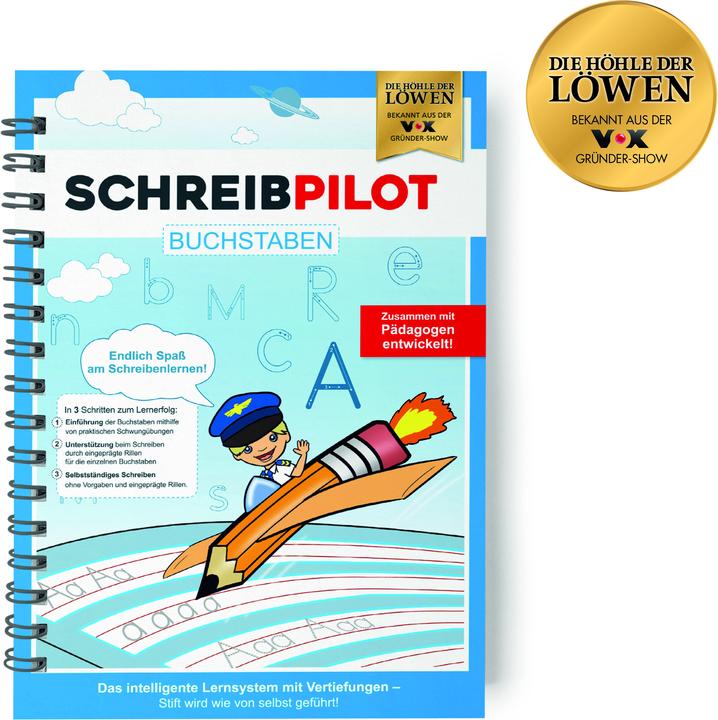 Produktbild Die Höhle der Löwen Schulheft Schreibpilot DIN-A4 Buchstaben (A4, Gepunktet)