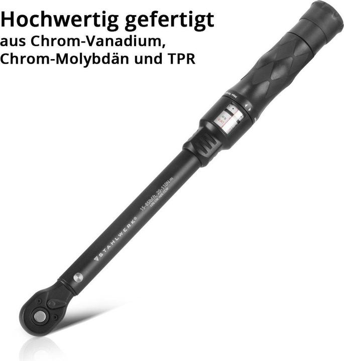 Image du produit Stahlwerk Clé dynamométrique TWS-110 ST (3/8", 1/4", 1/2", 20 Nm, 110 Nm)