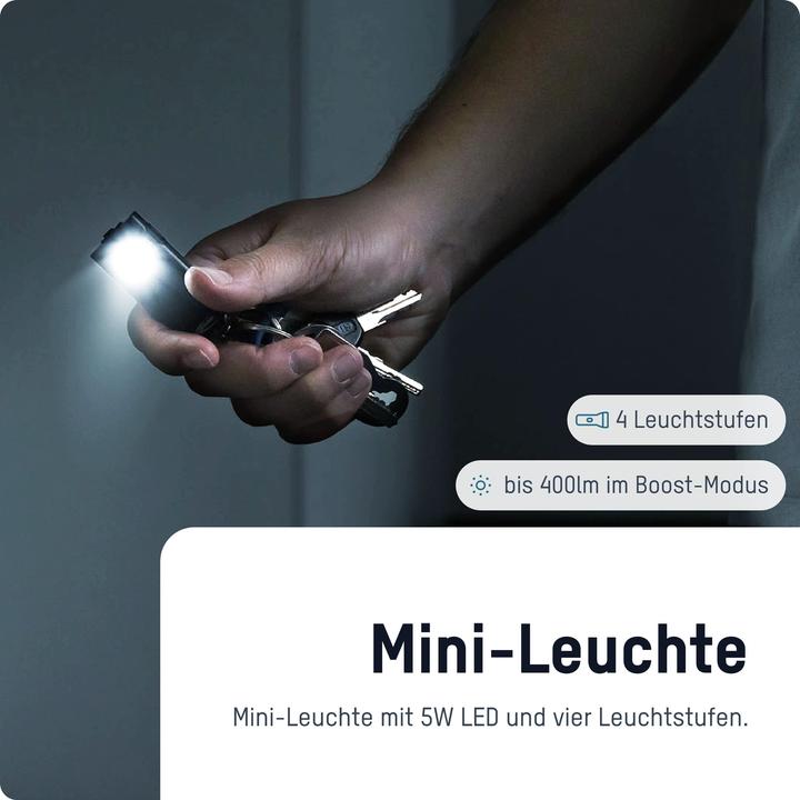 Produktbild Ansmann Mini-Leuchte 5W, USB-C, Boost-Modus 400lm (6 cm, 400 lm)