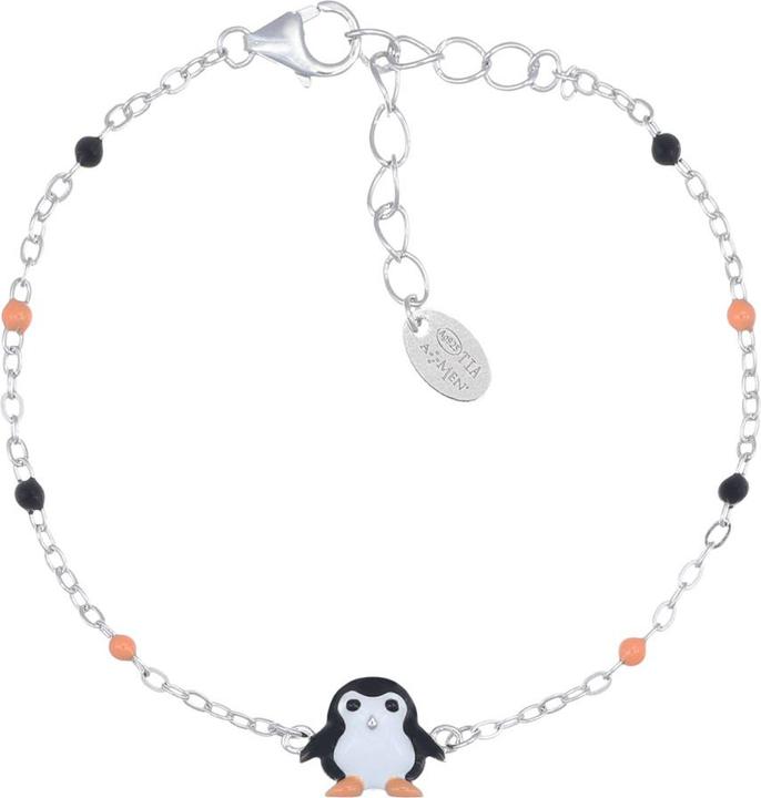 Produktbild Amen Junior Penguin Armband (16 cm, Emaille, Silber 925)