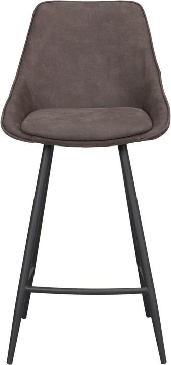 Actual product image Rowico Sina bar stool, dark grey microfibre