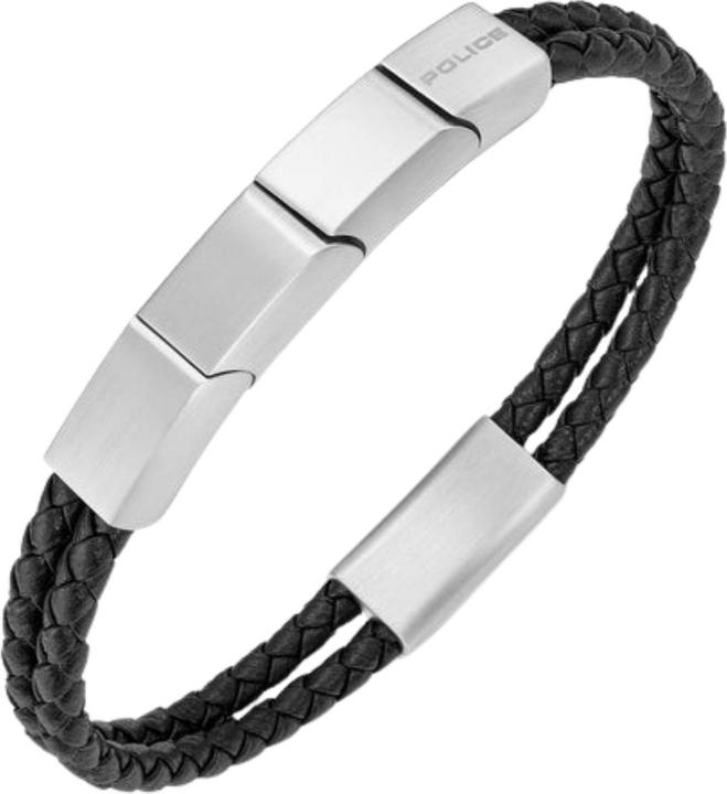 Produktbild Police Parallel Armband (21 cm, Leder, Edelstahl)