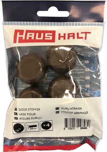 Haushalt Doort Stoppers Round D30mm 4pcs Brown (4 pcs)