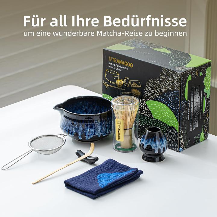 Produktbild Teanagoo 7-teiliges Matcha-Tee-Set mit Besen und Schale