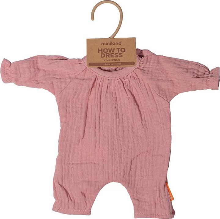 Produktbild Miniland Rosa Pyjamas Mit Hut Für 32 cm Puppe