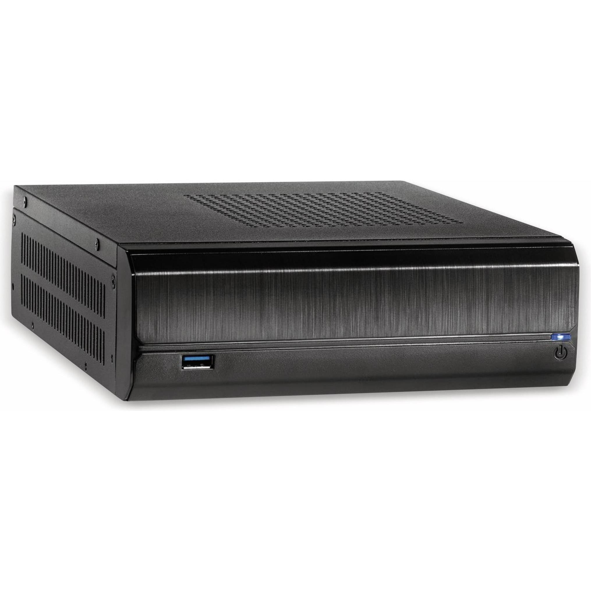 Intertech JX-500 (Mini-ITX), PC Gehäuse, Schwarz