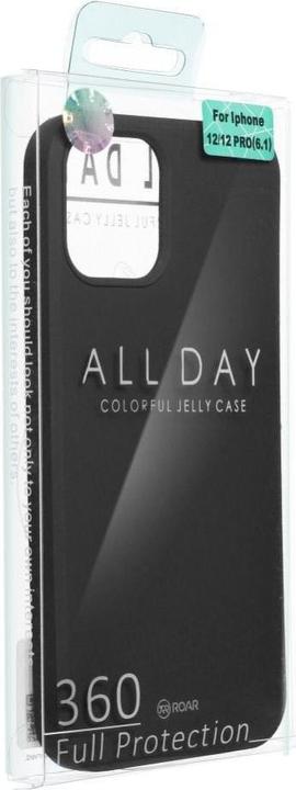 Actual product image Roar Back panel cover case COLORFUL JELLY for IPHONE 13 black (Apple iPhone 13)