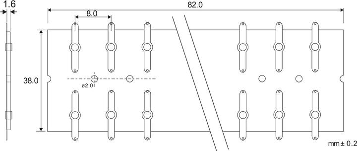 Produktbild Tru Components Lötleiste zweireihig