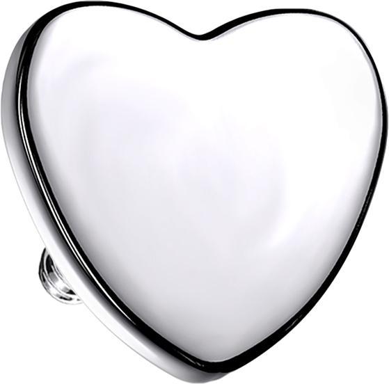 Immagine prodotto Star Piercing Ancora dermica Cuore d'argento (senza ottone, Titanio)