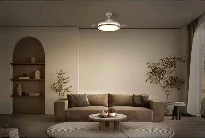 Produktbild Osram HOMELIGHTING Ceiling Fan Retractable 1070 66W White Deckenventilator 66 W