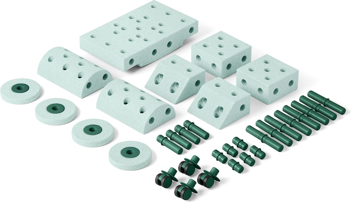 Image du produit Modu Dreamer-Set - Kit de construction XXL Jouet d'équilibre, toboggan, bascule
