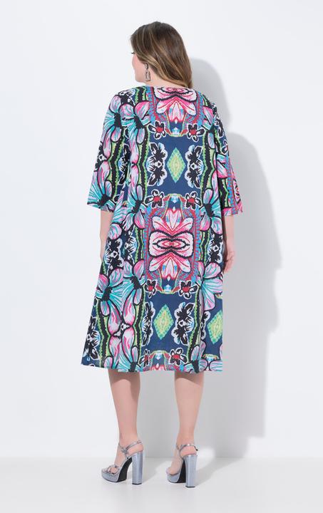 Produktbild Miamoda Midikleid, A-Linie, florales Muster, 3/4-Ärmel (56)
