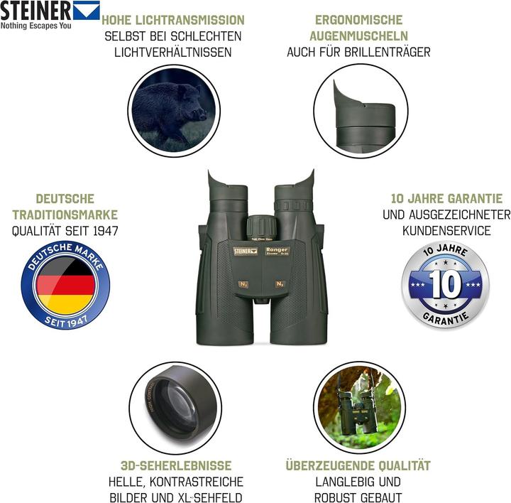 Immagine prodotto Steiner Binocolo Ranger Xtreme 8x56 (8x, 56 mm)