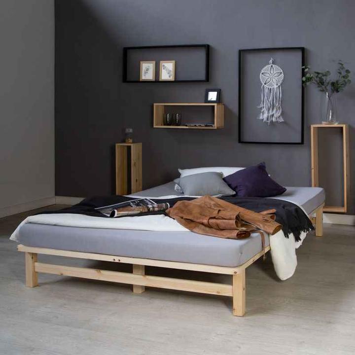 Produktbild Homestyle4u Palettenbett (140 x 200 cm)