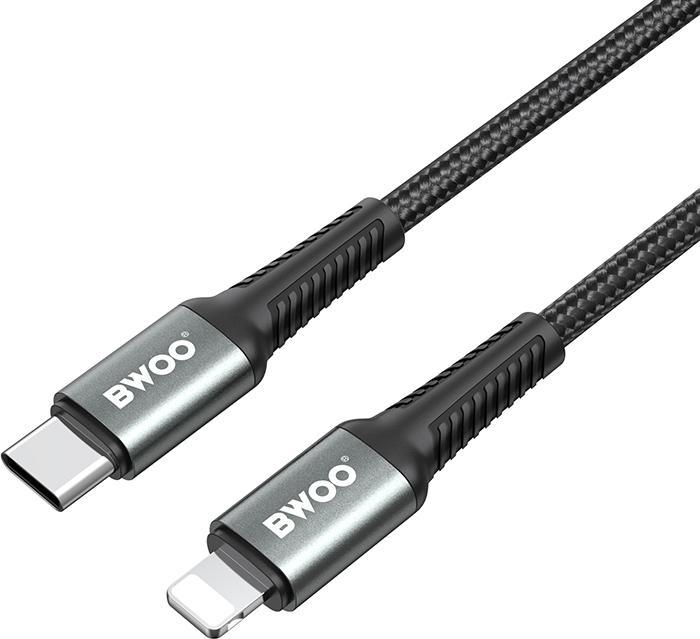 Produktbild Bwoo 30W Braided USB-C to Lightning cable, 3 m (3 m, 30 W)