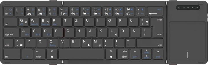 Produktbild C&T Foldable Bluetooth Keyboard with Number Pad (DE, Kabellos)