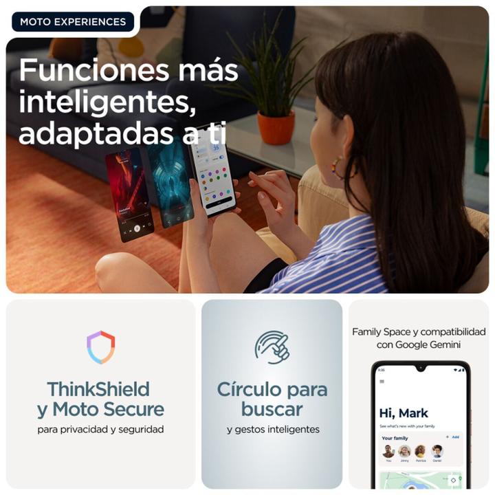 Produktbild Motorola G06 (256 GB, Blue, tapestry, 6.88", Dual SIM, 4G)