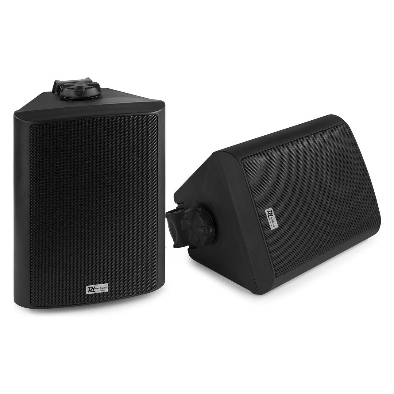 Power Dynamics Leistungsdynamik WS40AB Bluetooth Und WiFi -Lautsprecher -Set - 200 W - 4 Zoll - Schwarz (Actief, 2x 25 W), Pa-luidsprekers, Zwart