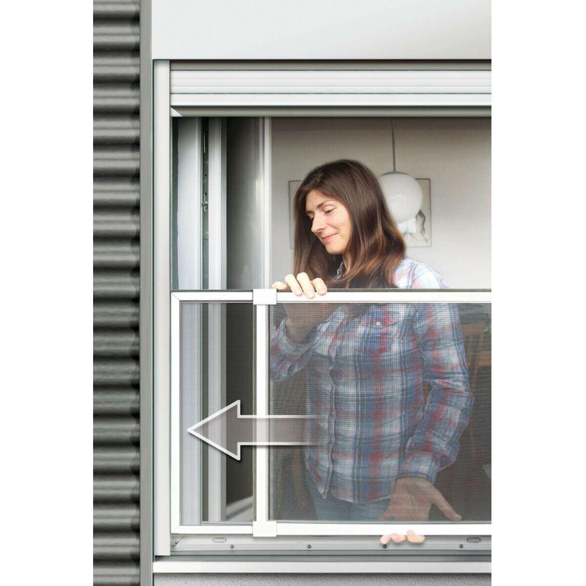 Thumbnail - Schellenberg, Fliegengitter, Moskitonetz Ausziehbar Mit Rahmen Weiss Fiberglas 50 x 142 cm