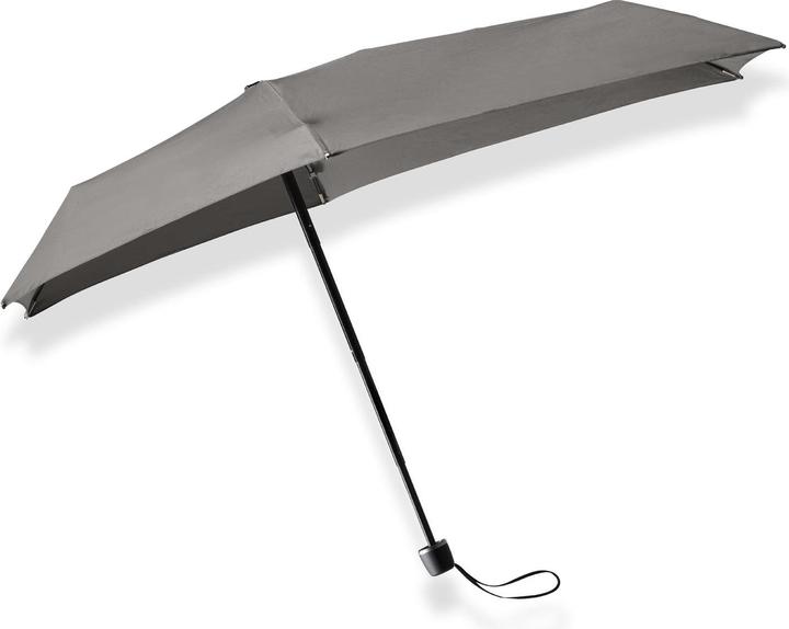 Actual product image Senz Micro Foldable Storm Regenschirm, Silky Grau