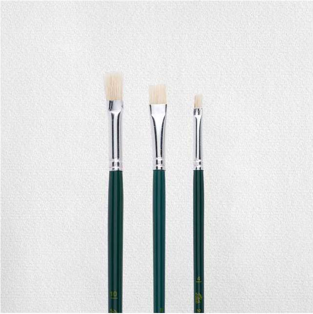 Actual product image Talens Brush set for oil and acrylic paint series 220 (size 4, 8, 10) (100 mm)