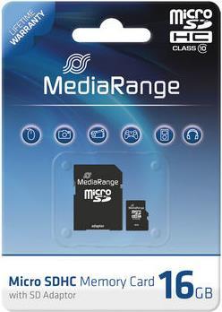 Produktbild MediaRange MR958 memory card MicroSDHC Class 10 (16 GB, microSDHC)