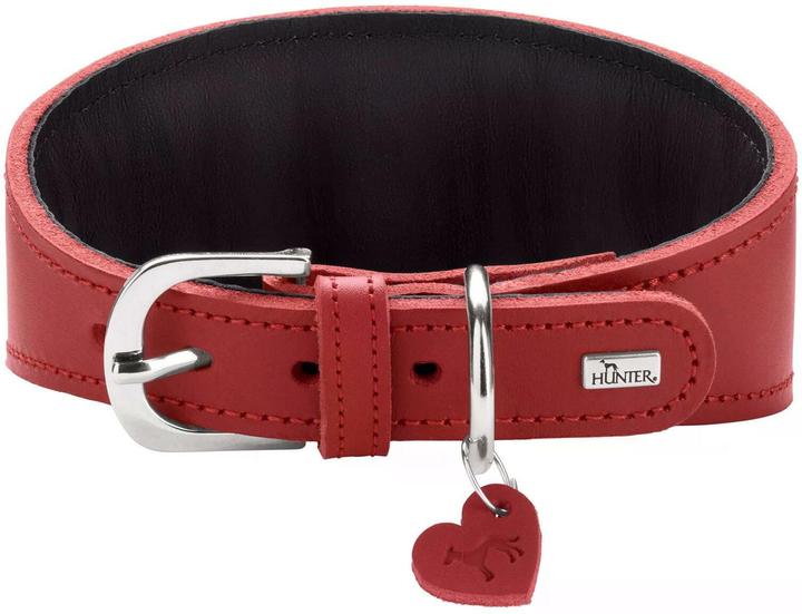 Actual product image Hunter Greyhound collar Love 42/S, red/black (S, General)