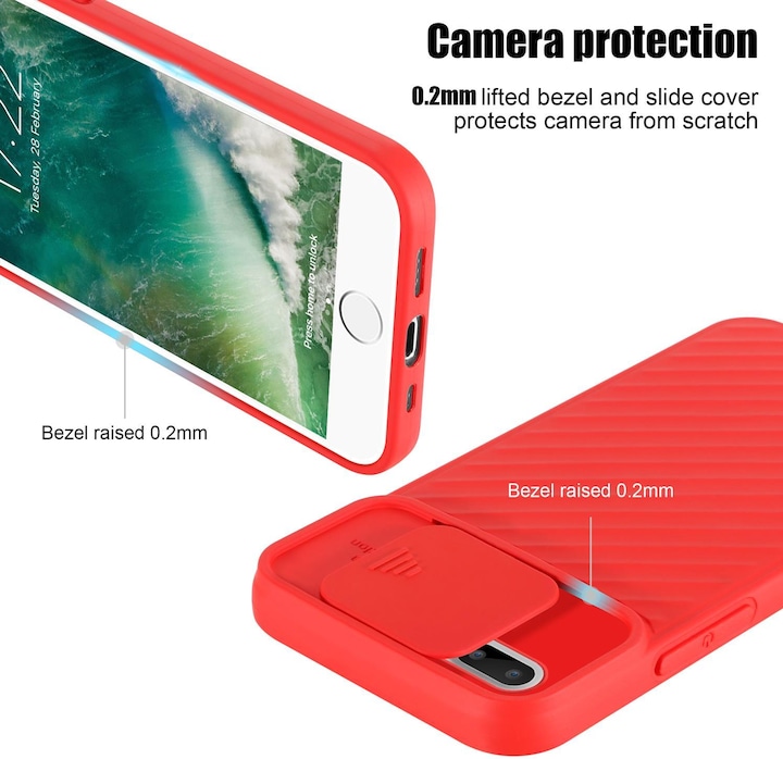 Image du produit Cadorabo Couverture TPU avec protection pour appareil photo (Apple iPhone 7 Plus, Apple iPhone 7s Plus)