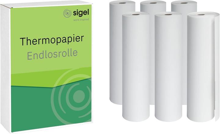 Image du produit Sigel Papier thermique en rouleau continu "Premium", vierge, DIN A4