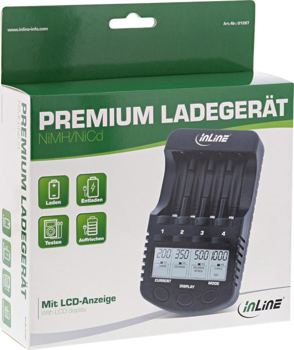 Produktbild InLine Premium Schnell-Ladegerät (1 Stk., AA, AAA, Ladegerät ohne Akku)