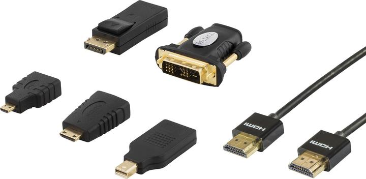 Produktbild Deltaco HDMI-251 video cable adapter Black (2 m)