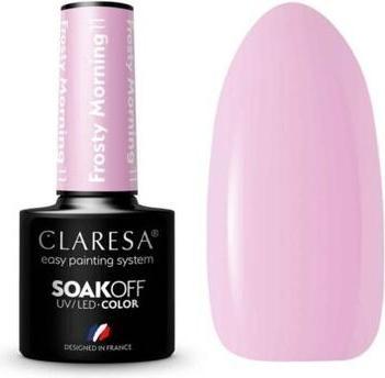 Actual product image Claresa Soak Off UV/LED Coral hybrid varnish Frosty Morning 11 5g (Rose, Colour paint)