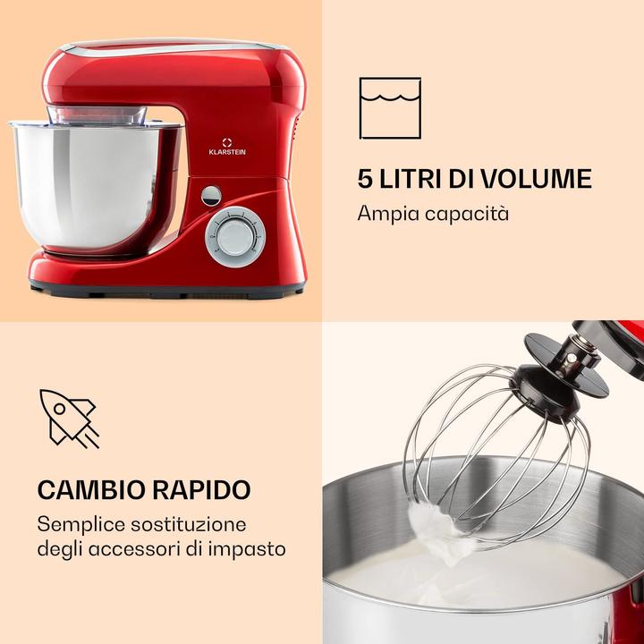 Image du produit Klarstein Bella, rouge (1300 W)