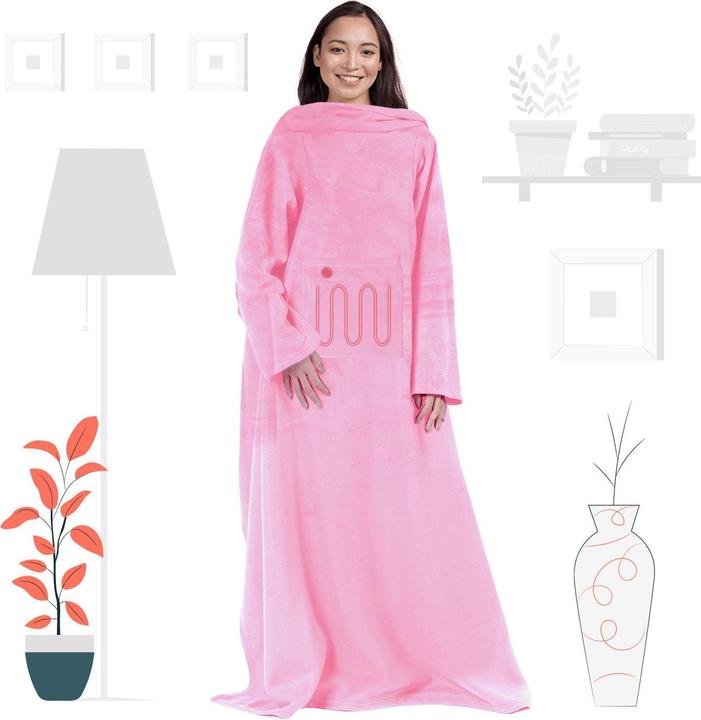 Actual product image Mad Monkey Heated blanket pink (200 x 130 cm)